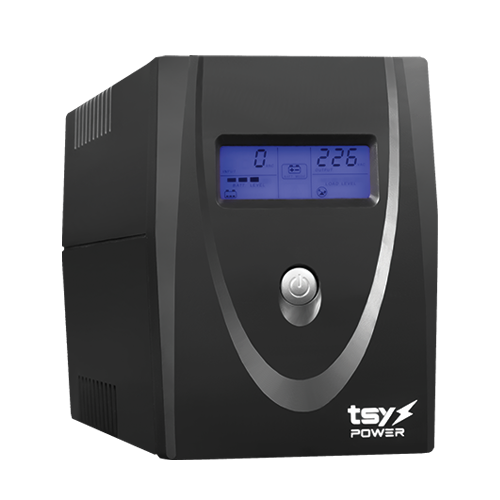 UPS TSY Power, 600VA/360W, LCD, AVR-Repornire automata, Management, 2 x Schuko, 2 x RJ45, 1 X USB type B TSY-MP-0K6-LCD [1]