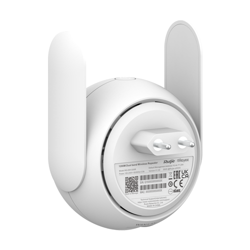 Wireless Extender Wi-Fi 5, Dual Band, AC1200, 1 x RJ45 10/100 Mbps, Cloud Management - Ruijie RG-EW1200R [4]