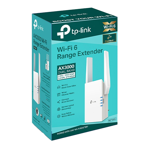 Wireless Range Extender TP-Link RE705X Wi-Fi 6 Dual-Band Gigabit AX3000 - TP-LINK RE705X [4]