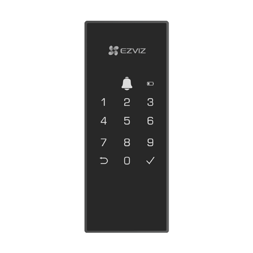 Yala inteligenta, Wi-Fi, sonerie incorporata, verificare status inchidere, alarma anti-furt - EZVIZ CS-DL03(WP)-Black [2]