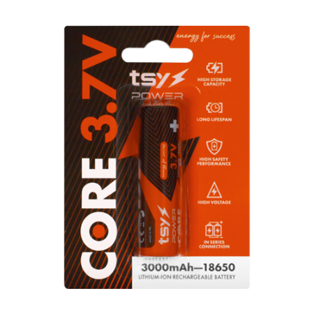 Acumulator Core Lithium-Ion 18650, 3.7V, 3000mAh TSY-CORE-3000 [1]