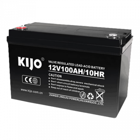 Detectie efractie - Acumulator Pb-acid AGM Deep Cycle, 12V, 100Ah, conector M8 - KIJO JM12-100