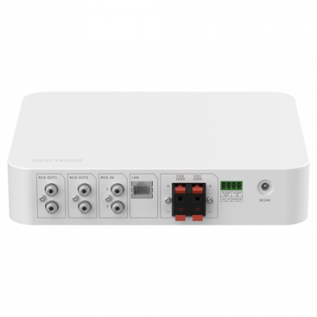 Amplificator IP doua zone, 80W, Alarma, USB, Bluetooth - HIKVISION DS-QAE1A80G1-VB [3]