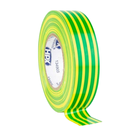 Cabluri si accesorii - Banda izolatoare PVC, galben-verde, 19mm x 20m - WKK 7122122310