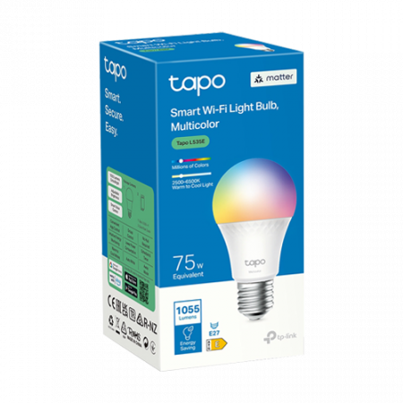 Bec smart Wi-Fi, RGB, intensitate ajustabila, 2500-6500K, 1055 lm, E27 - TP-Link Tapo TapoL535E [1]