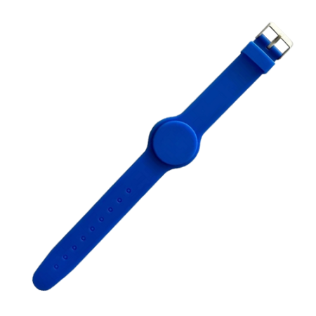 Cartele acces - Bratara de proximitate MIFARE (13.56MHz), silicon albastru CSW-MF13-B