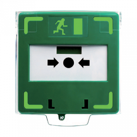 Butoane de acces - Buton aplicabil din plastic pentru iesire de urgenta, LED, buzzer (PICTOGRAMA) CSB-803