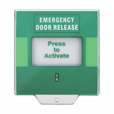 Butoane de acces - Buton aplicabil din plastic pentru iesire de urgenta, LED, buzzer (TEXT) CSB-802