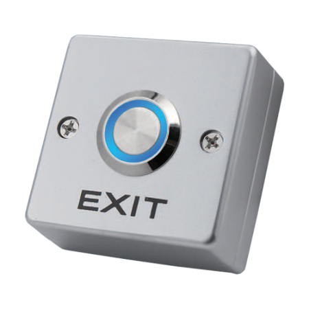 Control acces - Buton de iesire, montaj aparent, aliaj, LED, NO-COM CSB-503LS