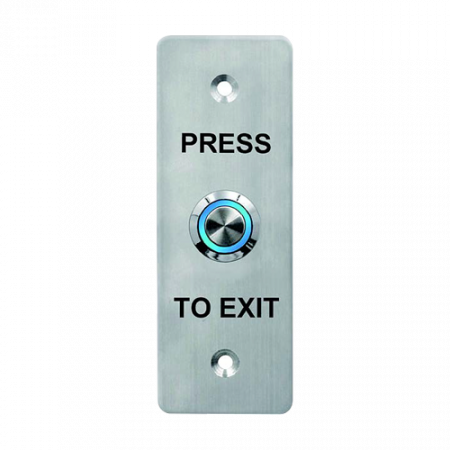 Butoane de acces - Buton de iesire, montaj ingropat, inox, LED, NO-NC-COM, IP65, 115 x 40 mm CSB-408LW