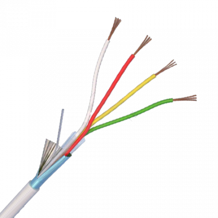 Cabluri si accesorii - Cablu de alarma 4 fire ecranate, cupru integral, 100m 4CUEF