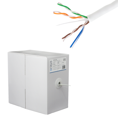 Cabluri DATE - Cablu UTP, cat 5E, CUPRU 100%, 305m, 4x2x24 AWG - eRaya NET5EUT-305