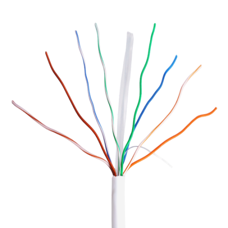 Cablu UTP, cat 6E, cupru integral, LSZH, cutie 305 metri, DCA - UNV UV-UTP6-300-BC24AWG-DCA-B-W [1]