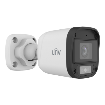 Camere supraveghere analog - Camera Analog ColorHunter, Dual Light, 5MP, lentila 2.8mm, IR 20m, WL 20m, Mic, IP67 - UNV UAC-B115-AF28-DL