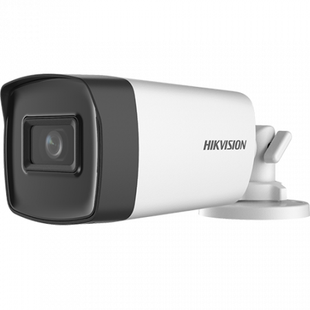Camere supraveghere analog - Camera AnalogHD 5MP, lentila 2.8mm, IR 40m, AUDIO integrat - HIKVISION DS-2CE17H0T-IT3FS-2.8mm