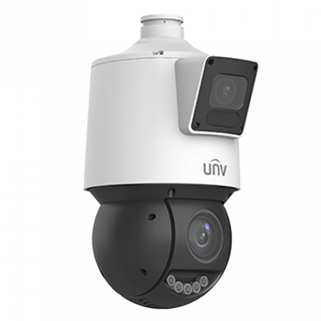 Camere supraveghere IP - Camera Dual-lens IP, PTZ, 4MP, 25X, IR100m&WL30m, AutoTracking, Audio, Alarm, PoE, IP66 - UNV IPC94144SFW-X25-F40C
