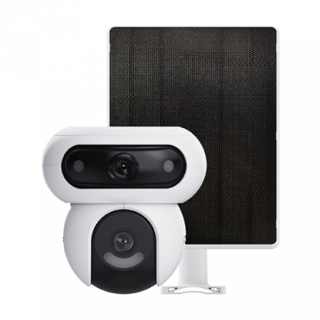 Camera IP PT Dual-Lens 4MP + panou solar 8W, Wi-Fi6, Baterie 10.400 mAh, Audio, IR 35M - EZVIZ CS-HB90/SP(2x4MP) [1]