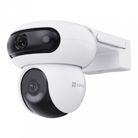 Camere supraveghere Wi-Fi & 4G - Camera IP, Wi-Fi, Dual-Lens Pan&Tilt 4MP, Audio bidirectional, Alarma, IR 30M, Color 24/7 - EZVIZ CS-H90(2x4MP)