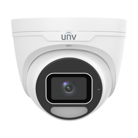 Supraveghere video - Camera IP Wise-ISP ColorHunter, 8MP, lentila 2.8mm, WL 30m, Alarma, Mic, PoE, Color 24/7, IK10 - UNV IPC3638SE-ADF28K-WP-I1