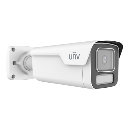 Supraveghere video - Camera IP Wise-ISP ColorHunter, 8MP, lentila 2.8mm, WL 40m, Alarma, Mic, PoE, Color 24/7, IK10 - UNV IPC2B18SE-ADF28K-WP-I1