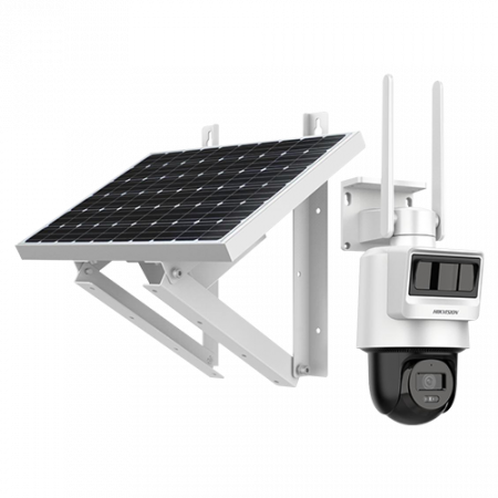 Camere supraveghere Wi-Fi & 4G - Camera PT IP 4G LTE, 4MP, 2.8mm, IR 30m, Audio, PIR+Radar, Panou solar + Acumulator lithium 50.76Wh - HIKVISION DS-2DE2C400IWG-K-4G-C05S10-2.8mm