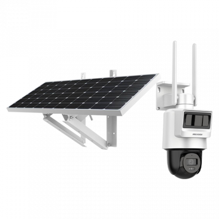 Camere supraveghere Wi-Fi & 4G - Camera PT IP 4G LTE, 4MP, 2.8mm, IR 30m, Audio, PIR+Radar, Panou solar, Acumulator lithium 90Wh - HIKVISION DS-2DE2C400IWG-K-4G-C09S20-2.8mm