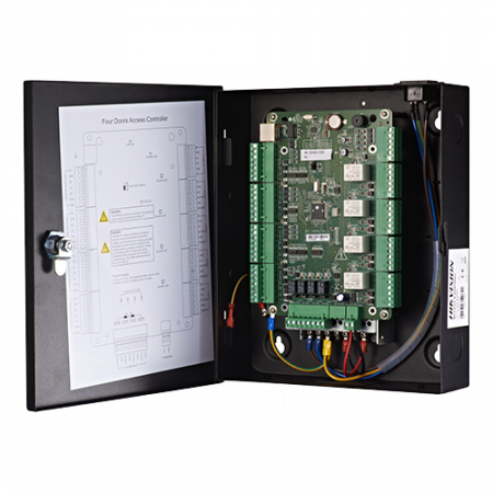 Control acces - Centrala de control acces pentru 4 usi unidirectionale, conexiune TCP/IP -HIKVISION DS-K2804