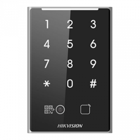 Cititor de proximitate MIFAR, cod QR, Wiegand, RS-485, tastatura integrata -HIKVISION DS-K1109DKB-QR [1]