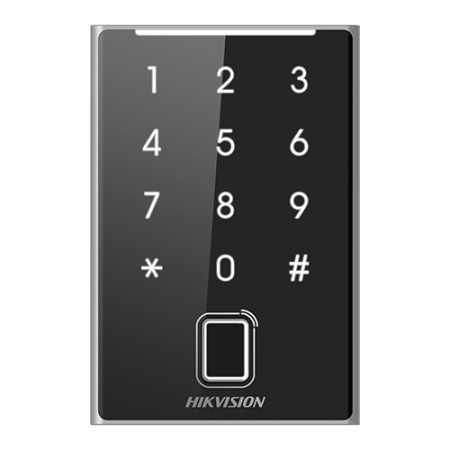 Cititor de proximitate MIFARE, amprenta, tastatura integrata, Bluetooth, Wiegand, RS485 - HIKVISION DS-K1109DKFB [1]