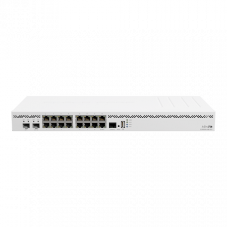 Routere - Cloud Core Router, 16 x Gigabit, 2 x SFP+, RouterOS L6, 1U - MikroTik CCR2004-16G-2S+