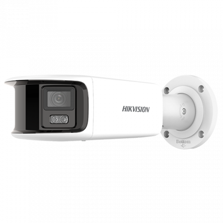 Camere supraveghere IP - ColorVu - Camera IP 8MP, Panoramic view 180gr., WL 40m, Audio - Hikvision DS-2CD2T87G2P-LSU-SL-4mm