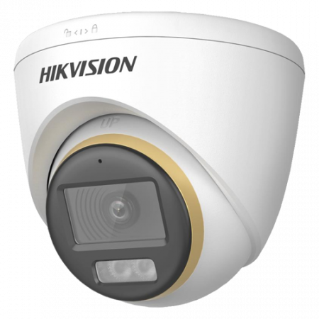 ColorVu, Dual Light - Camera analog 2MP, lentila 2.8mm, IR 40m, WL 40m, TVI/AHD/CVI/CVBS, Mic. - HIKVISION DS-2CE72DF3T-LFS-2.8mm [2]