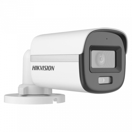 Supraveghere video - ColorVu, Dual Light -Camera analog 3K, lentila 2.8mm, IR 20m, WL 20m, TVI/AHD/CVI/CVBS, Mic., IP67 - HIKVISION DS-2CE10KF0T-LFS-2.8mm
