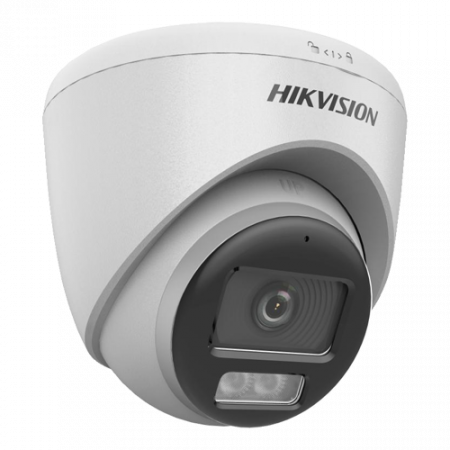 Supraveghere video - ColorVu, Dual Light -Camera analog 3K, lentila 2.8mm, IR 40m, WL 40m, TVI/AHD/CVI/CVBS, Mic., IP67 - HIKVISION DS-2CE72KF0T-LFS-2.8mm