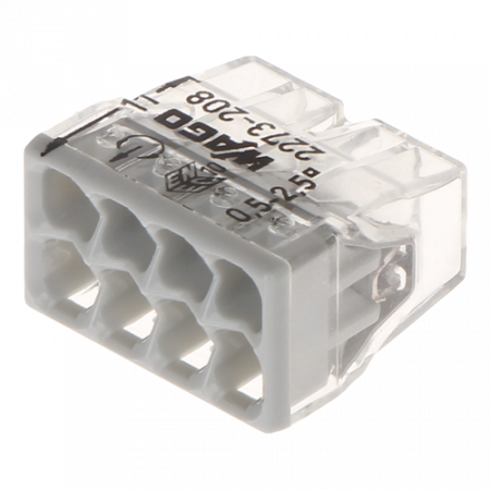 Organizatoare si accesorii - Conector compact de imbinare, 8 fire, max. 2.5 mmÂ² (50 buc.) - WAGO 2273-208