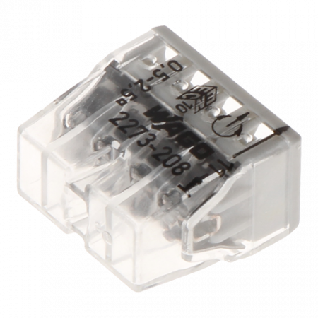 Conector compact de imbinare, 8 fire, max. 2.5 mmÂ² (50 buc.) - WAGO 2273-208 [2]