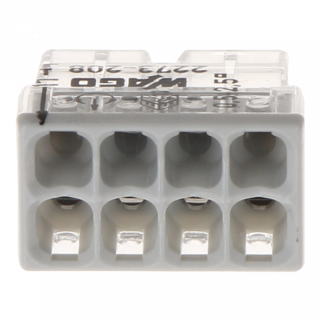Conector compact de imbinare, 8 fire, max. 2.5 mmÂ² (50 buc.) - WAGO 2273-208 [1]