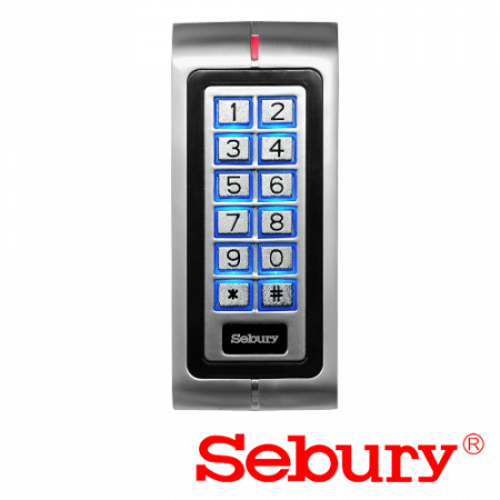 Control acces - Controler stand-alone cu tastatura si cititor card, carcasa antivandal - SEBURY SEB-K2