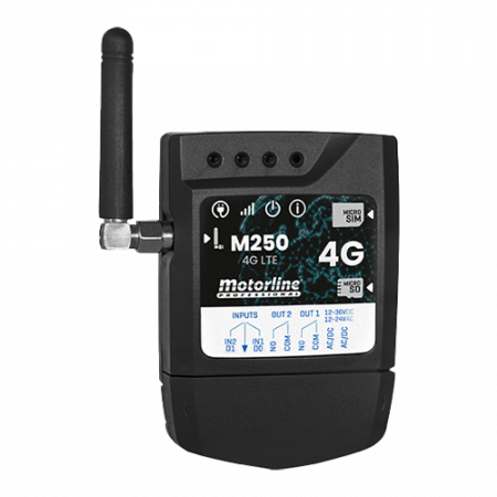 Accesorii automatizari - Controller GSM 4G, Bluetooth, 2 relee, card SIM inclus MOTORLINE GSM-M250