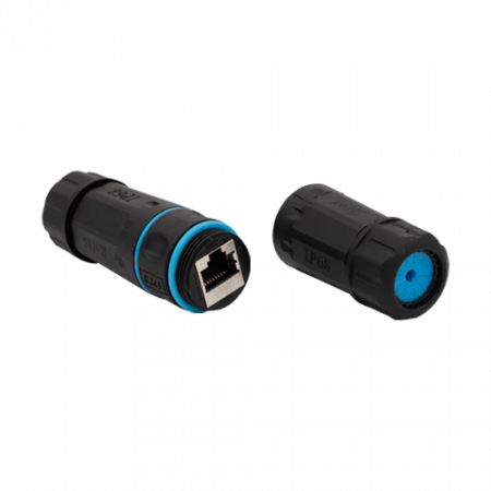 Retelistica - Cupla RJ45 prelungire cablu exterior UTP/FTP CAT6, IP68 RJ45-CON-CAT6-IP68