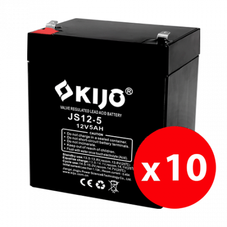 Detectie efractie - Cutie 10 acumulatori JS12-5 - KIJO JS12-5-BAX