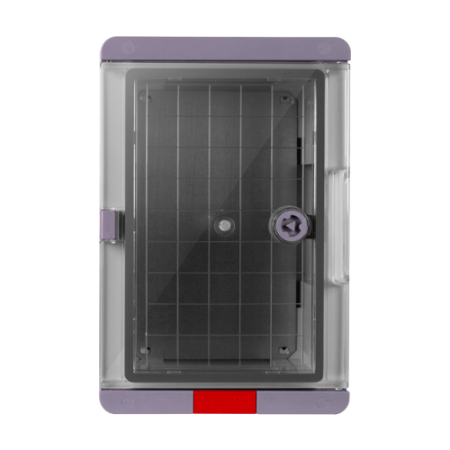 Cutie distributie IP67 din ABS gri, usa transparenta, placa metalica, 300x400x170mm PS304017 [1]