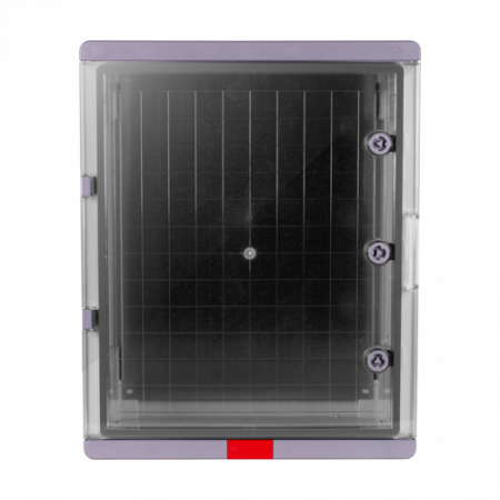 Cutie distributie IP67 din ABS gri, usa transparenta, placa metalica, 400x500x240 mm PS405024 [1]