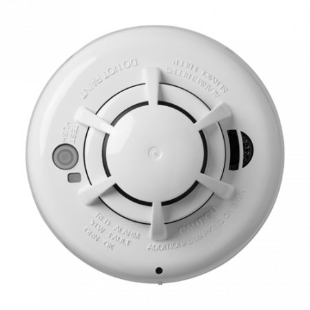 Detectoare - Detector de fum si temperatura, wireless compatibil PowerG 868 MHz - DSC PG8936