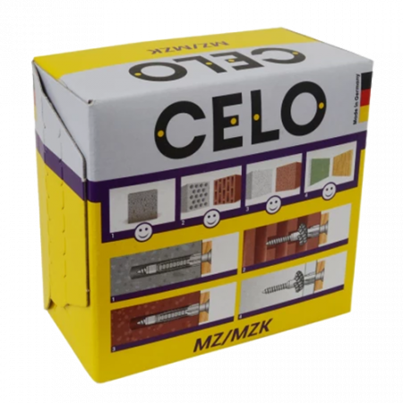 Diblu universal M6x40 cu guler + surub MZK (50 buc.) - CELO 9641MZKSZ [3]