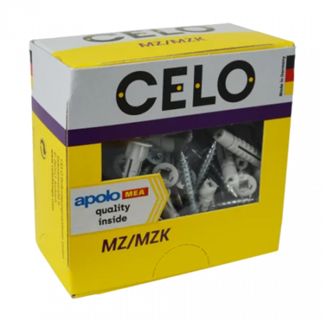 Diblu universal M6x40 cu guler + surub MZK (50 buc.) - CELO 9641MZKSZ [1]