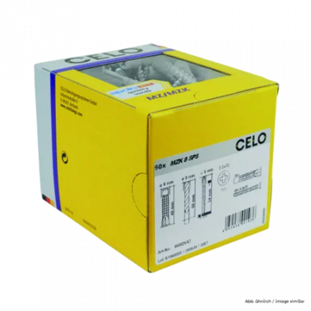Diblu universal M8x49 cu guler + surub MZK (50 buc.) - CELO 98MZKSZ [2]