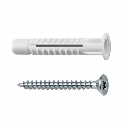 Organizatoare si accesorii - Diblu universal M8x49 cu guler + surub MZK (50 buc.) - CELO 98MZKSZ