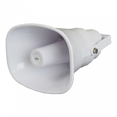 Detectie incendiu - Difuzor IP tip palnie 15W, Mic, PoE, Alarma, IP 66 - UNV IPS302015-S