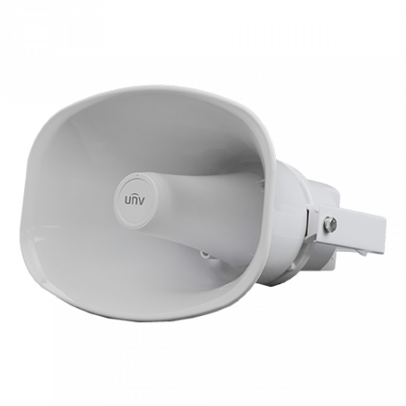 Detectie incendiu - Difuzor IP tip palnie 30W, Mic, PoE, Alarma, IP 66 - UNV IPS302030-S